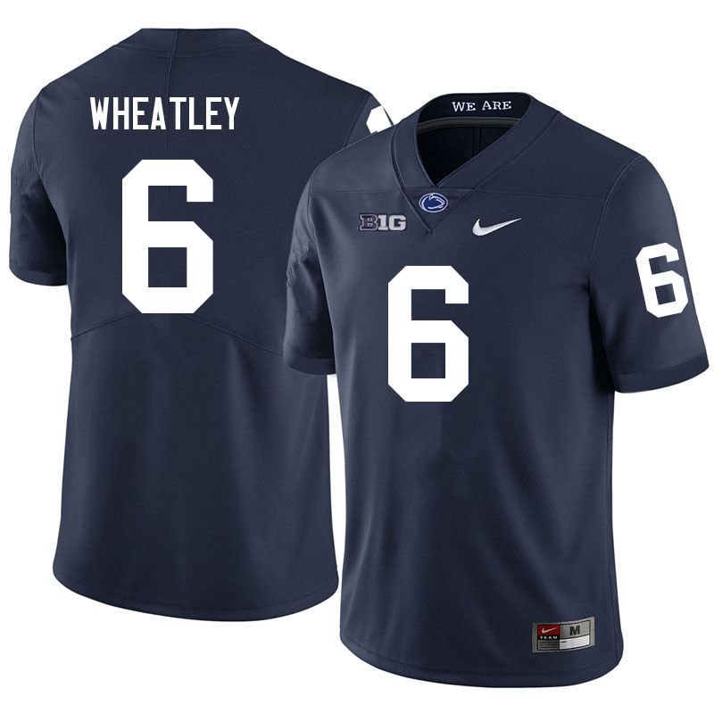 NCAA Nike Men's Penn State Nittany Lions Zakee Wheatley #6 College Football Authentic Navy Stitched Jersey XLA7098WJ